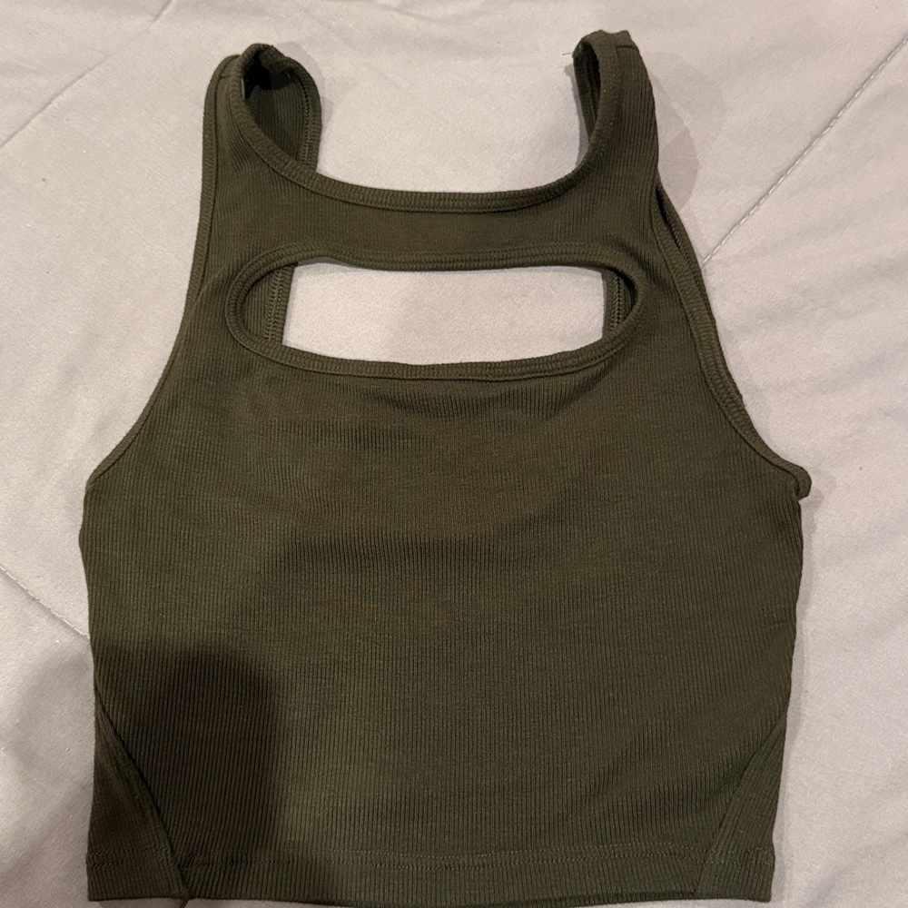 Lululemon LA Front Cut-Out Crop Tank
